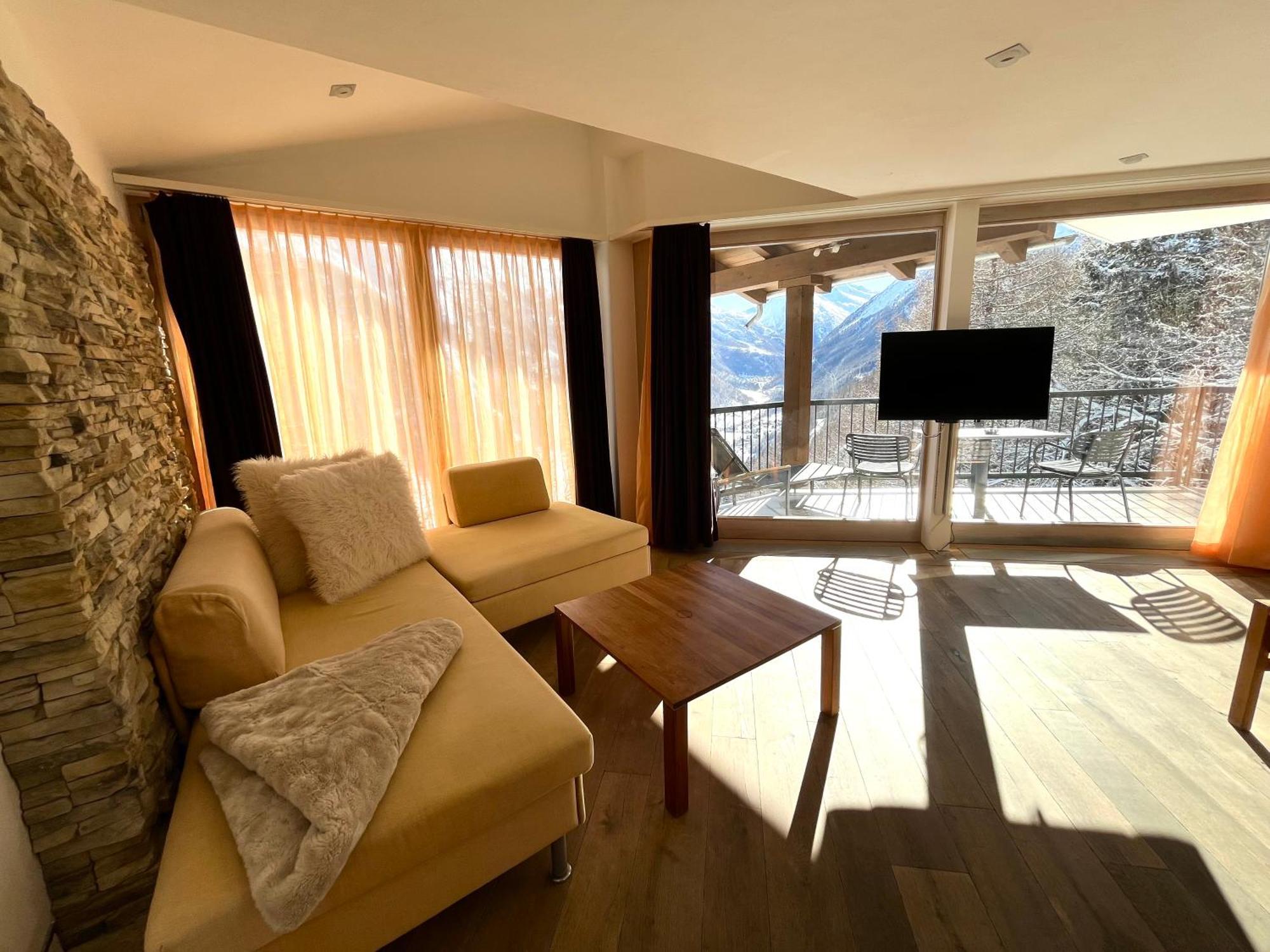 Waldhotel Fletschhorn Panoramic Retreat In Saas Fee Eksteriør bilde